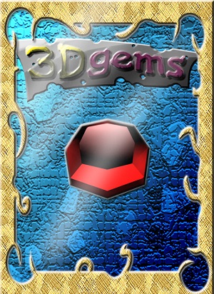 3D gems Poster