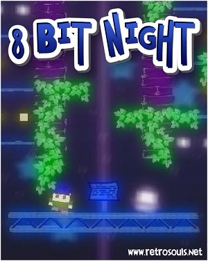 8-Bit Night Poster