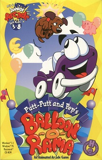 Постер Автомобильчик Бип-Бип и полёты на воздушных шариках