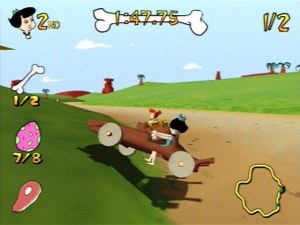 Кадры и скриншоты The Flintstones: Bedrock Racing
