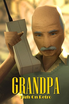 Постер Grandpa High on Retro